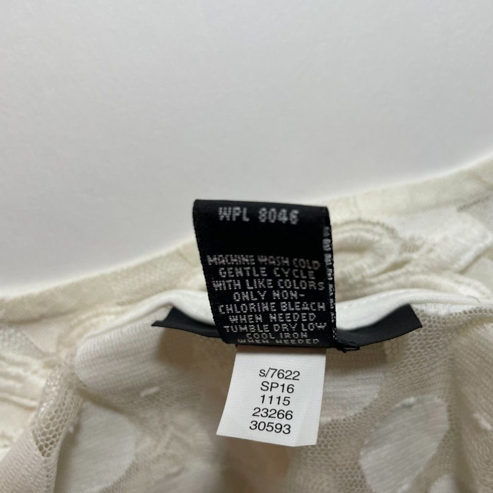 Alfani Womens Sheer Polka-dot Pullover sz M NWOT - Picture 4 of 5